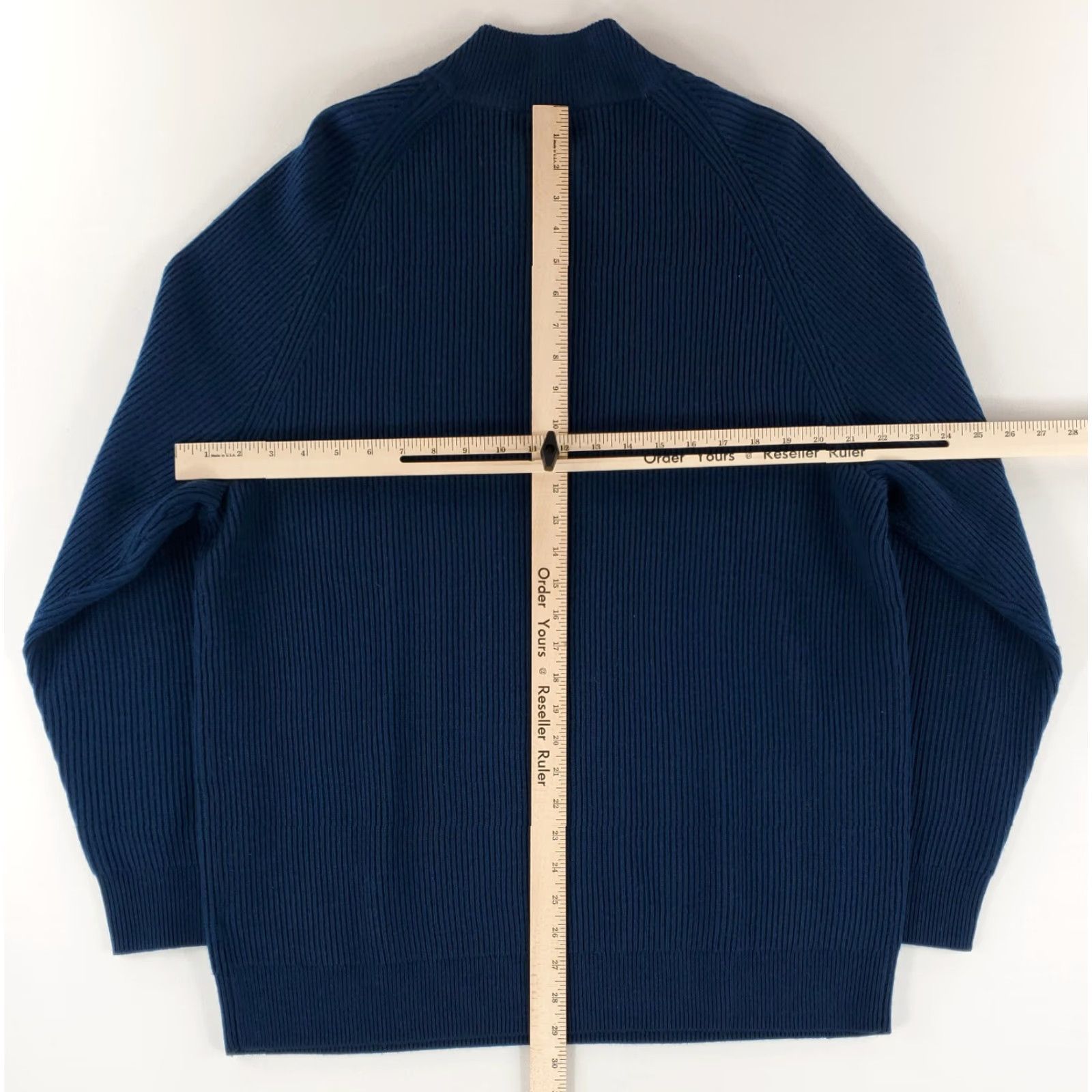Vineyard Vines Vineyard Vines 1/4 Zip Merino Wool Sweater Pullover Ribbed Blue Green Mens XL Pullover Wool Blue Green 1/4 Zip Mens XL Size US XL / EU 56 / 4 - 6 Thumbnail