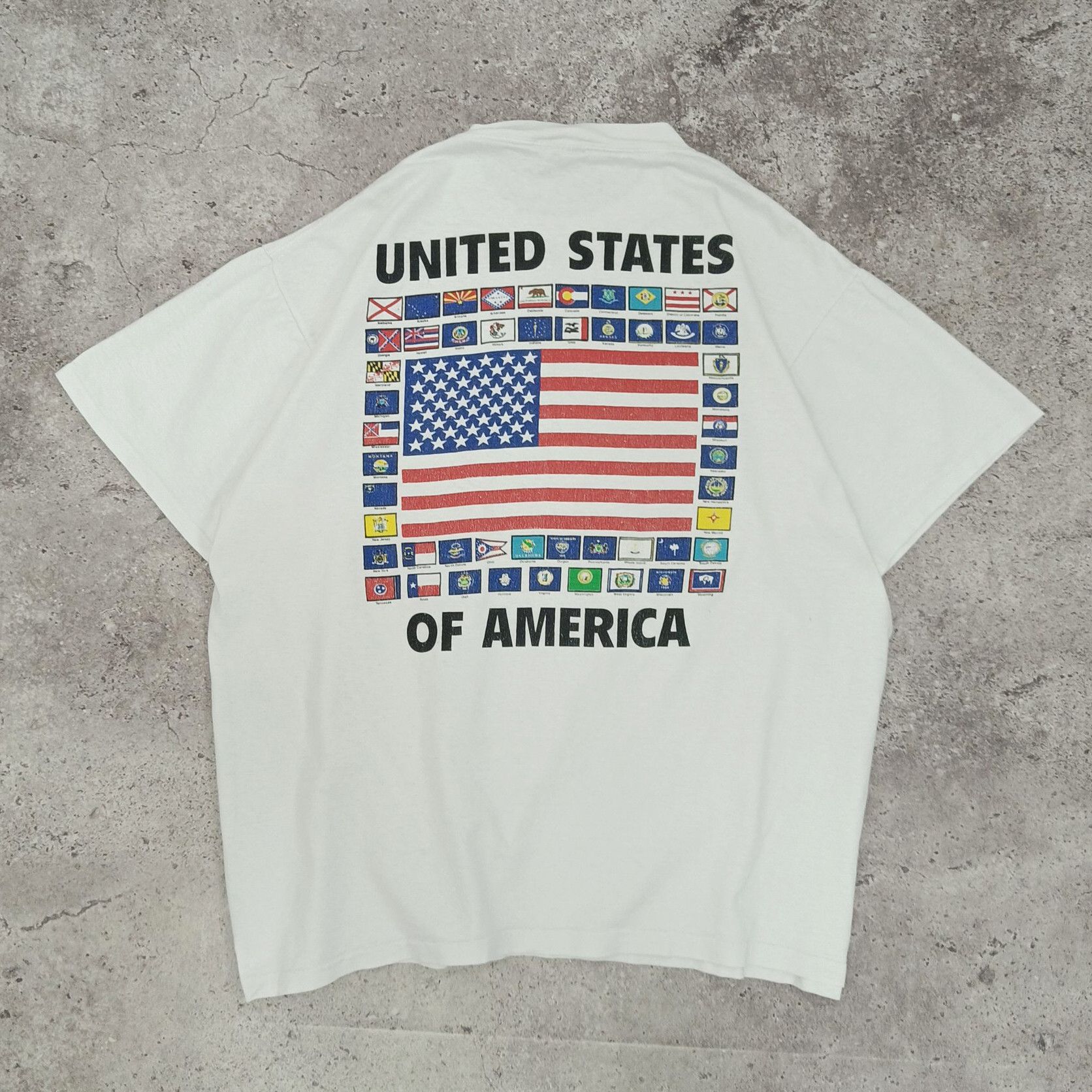 Vintage Vintage United States of America full states t-shirt Size US XL / EU 56 / 4 - 1 Thumbnail