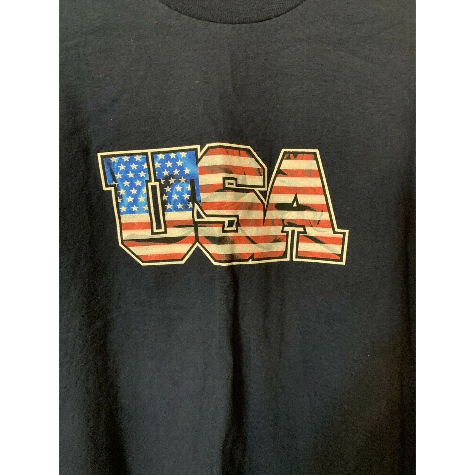 Vintage Vtg Top Heavy Men’s Sz L USA T-Shirt Red White Blue Long Sle Size US L / EU 52-54 / 3 - 2 Thumbnail