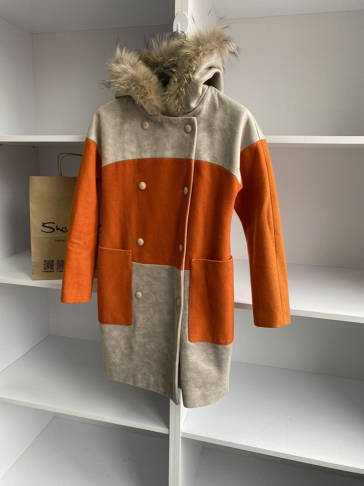 Marni × Vintage Vintage Marni Women’s Street wear Luxury Coat with fur Size S / US 4 / IT 40 - 4 Thumbnail