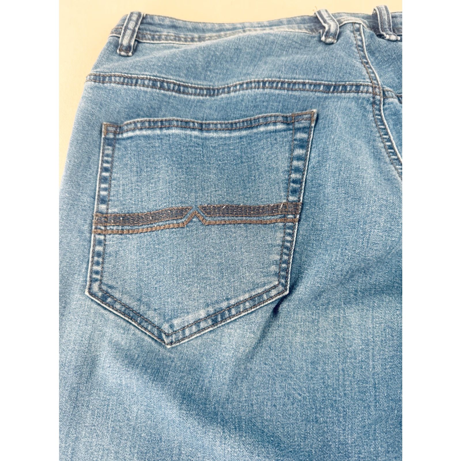 Buffalo David Bitton VINTAGE Buffalo David Bitton Axel Jeans Mens 36x34 Blue Denim Slim Stretch 2637 Size US 36 / EU 52 - 6 Thumbnail
