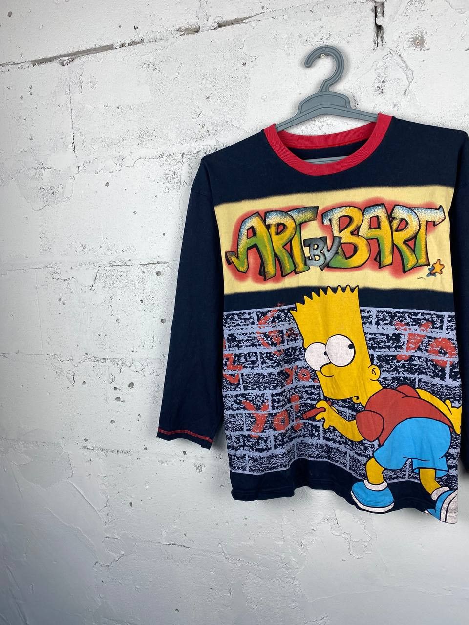The Simpsons × Vintage 2006 THE SIMPSONS VINTAGE „ART BY BART” SKATE Y2K TEE Size US S / EU 44-46 / 1 - 2 Thumbnail