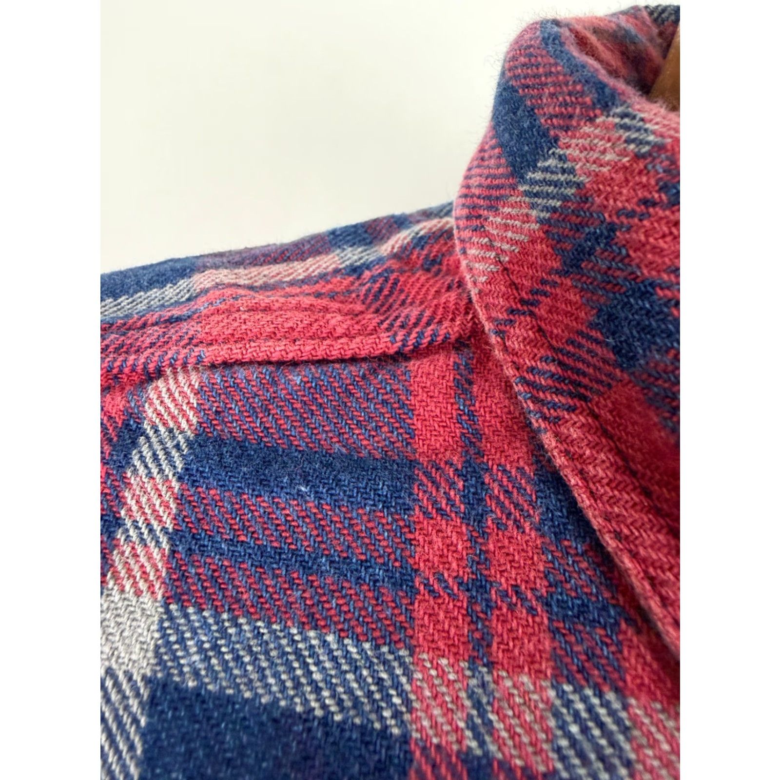 Vintage VINTAGE LL Bean Shirt XXL Indigo Plaid Heavyweight Cotton 90s Button-Up Men's 2XL Grunge Outdoor Casual Workwear Size US XXL / EU 58 / 5 - 5 Thumbnail