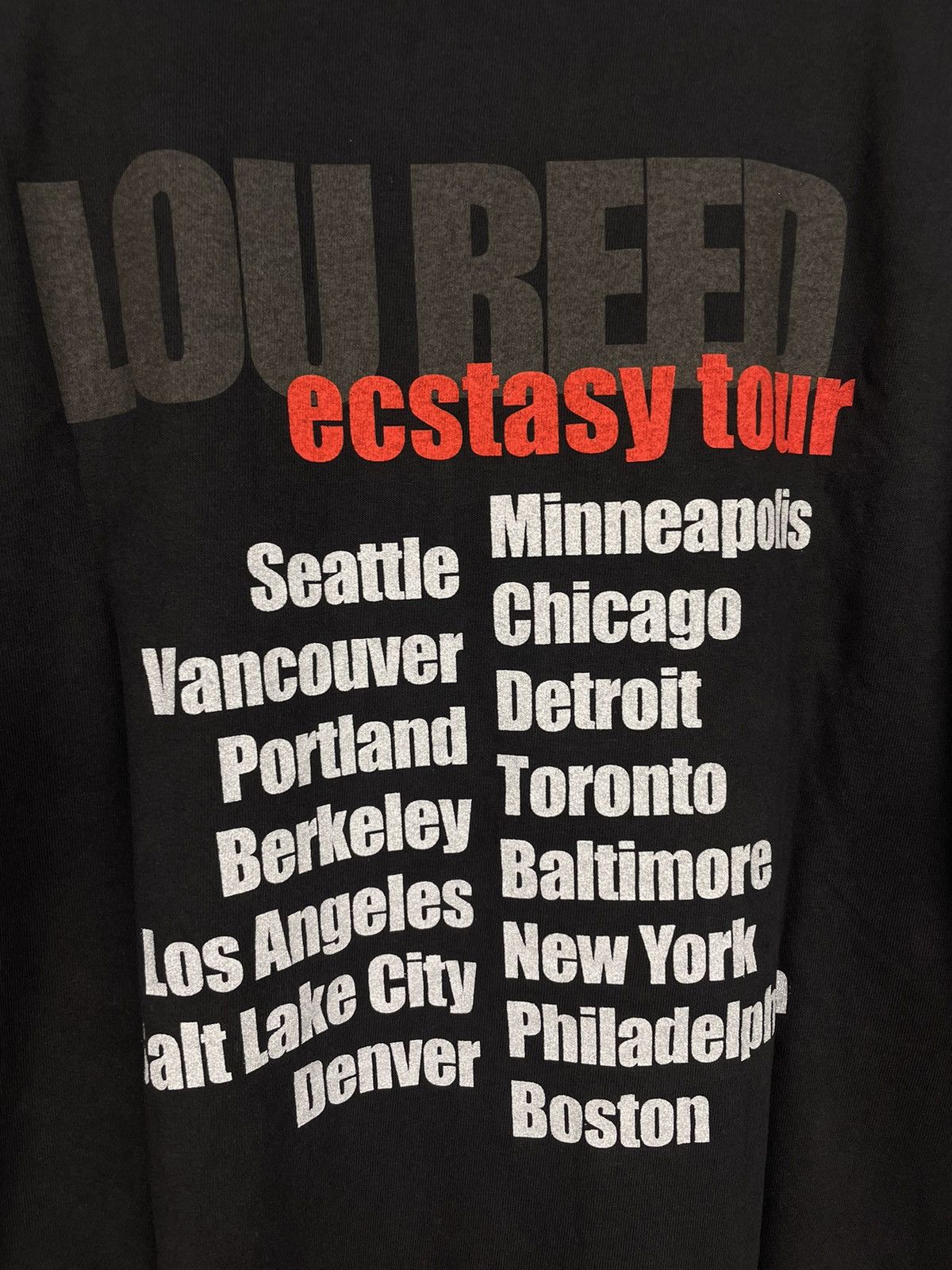 Band Tees Vintage Lou Reed ecstasy 2000 tour t shirt Size US XL / EU 56 / 4 - 4 Thumbnail
