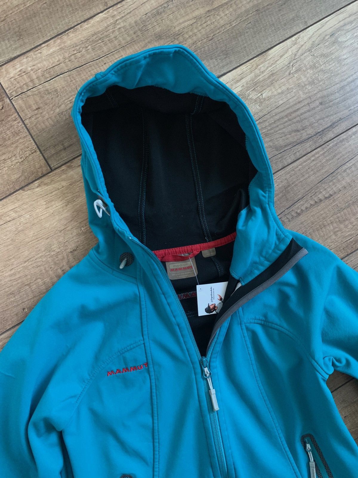 Mammut Mammut Womens Blue Windstopper Soft Shell Hooded Jacket Size M / US 6-8 / IT 42-44 - 4 Thumbnail
