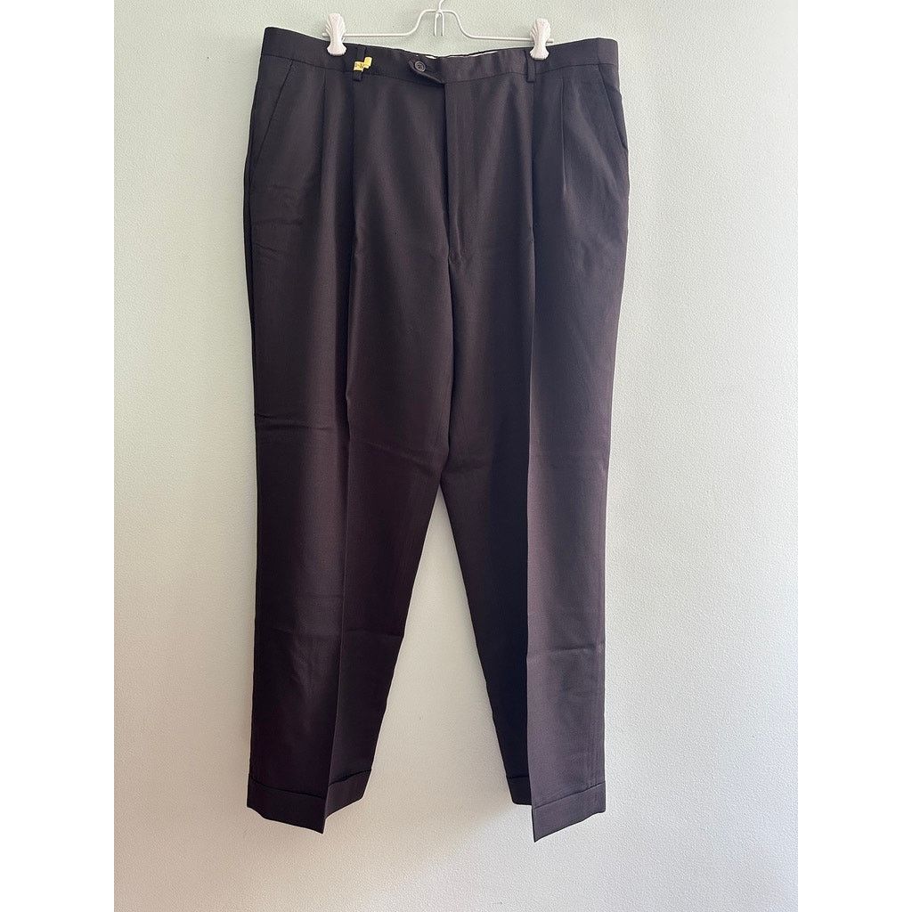 Versace Vintage Alfredo Versace brown gray wool dress pants size 40 Size US 40 / EU 56 - 2 Thumbnail