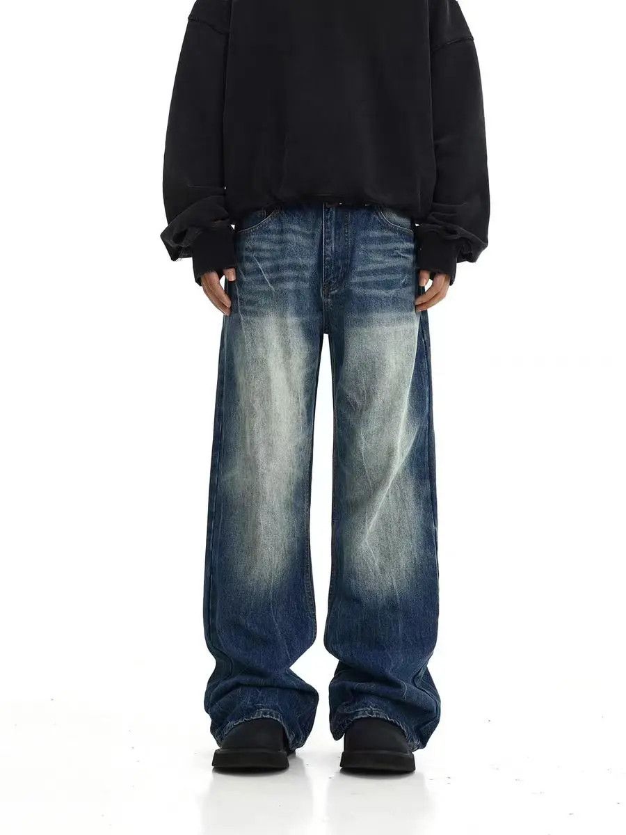 Japanese Brand × Jean High street washed and distressed baggy jeans Size US 34 / EU 50 - 2 Thumbnail