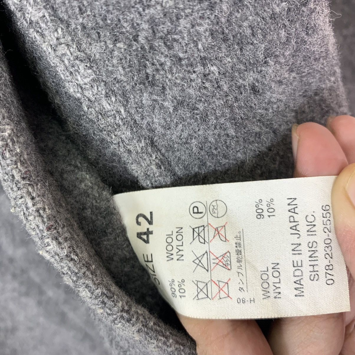 Denime × Japanese Brand × Vintage Vintage Japanese Brand Denime Wool Jacket Size US XS / EU 42 / 0 - 7 Thumbnail
