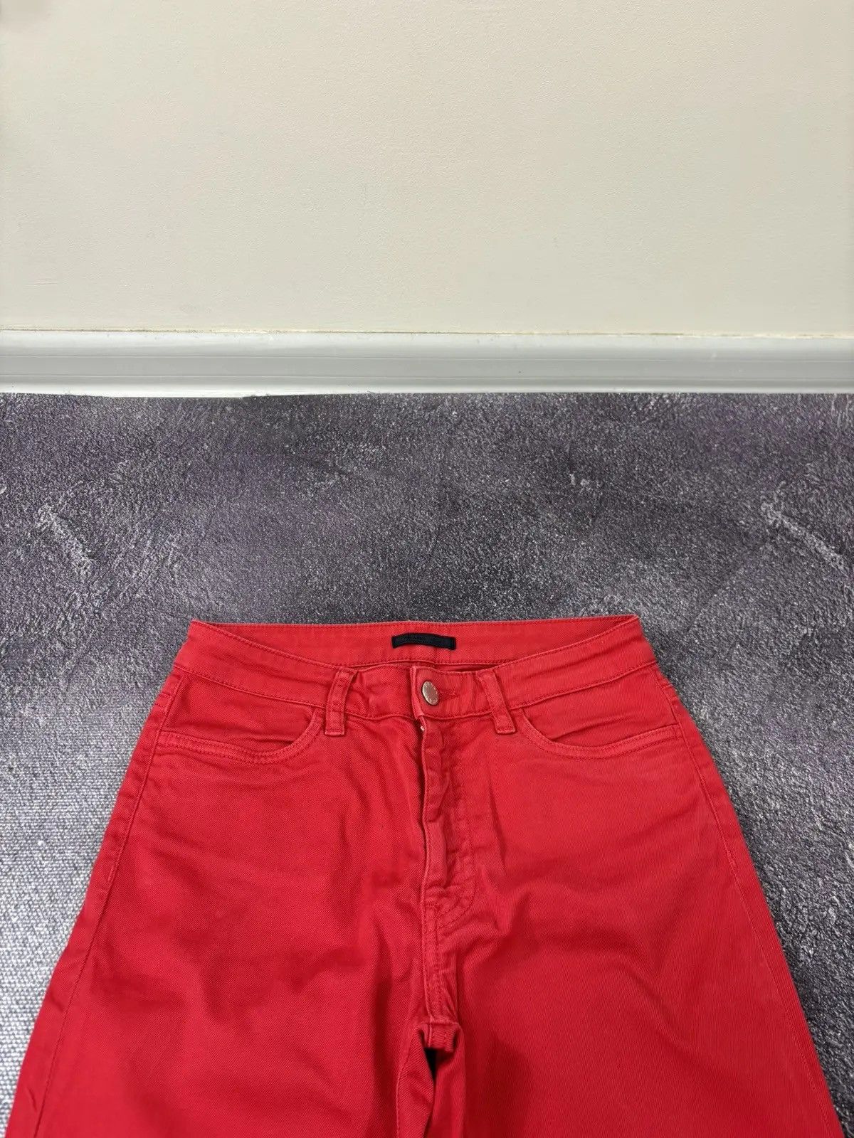Prada Prada Women’s Black Tab Red Rare Luxury Skinny Jeans Size 26" / US 2 / IT 38 - 4 Thumbnail