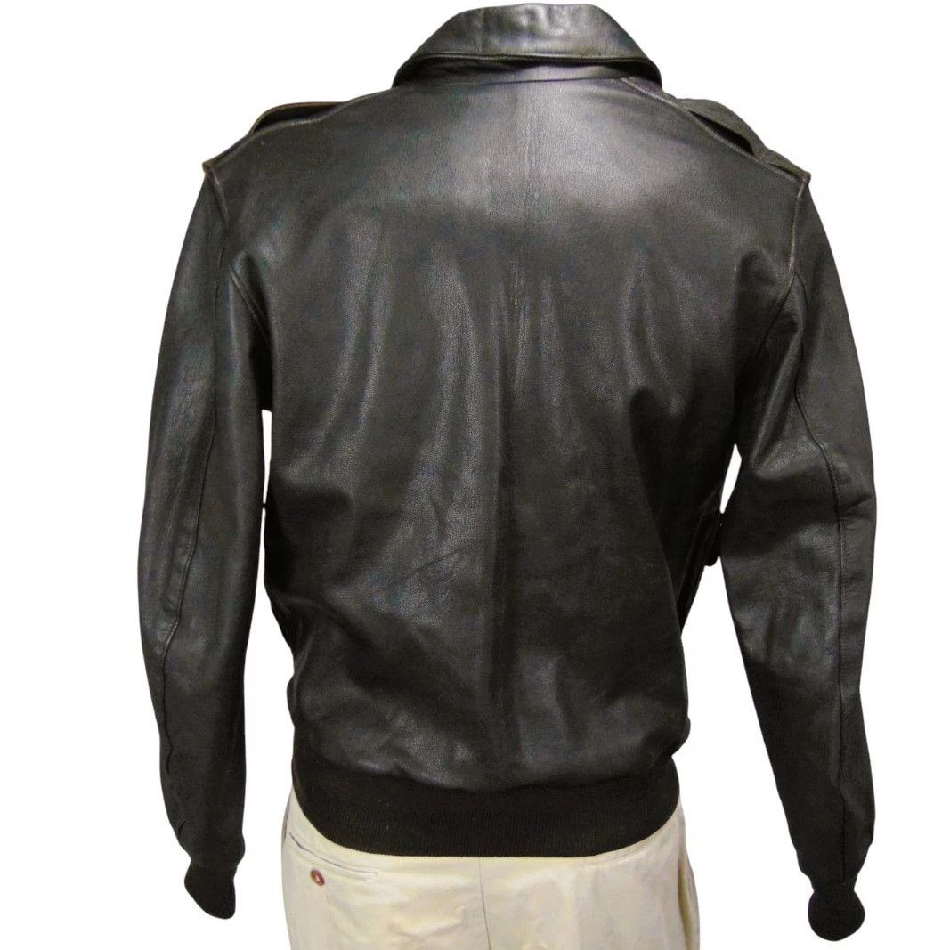 Other Vintage A-2 Goatskin Flight Jacket Brown USA 40 Size US M / EU 48-50 / 2 - 8 Thumbnail