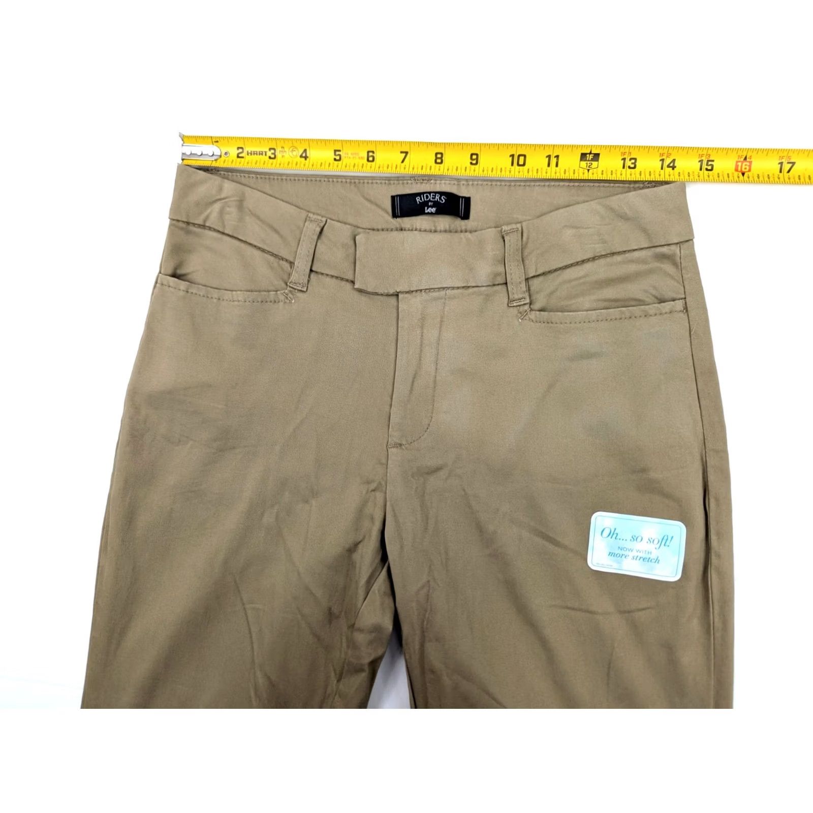 Lee Vtg Lee Riders Mid Bootcut Pants Women 6M (29x32) Beige Stretch New w Defect Size 28" / US 6 / IT 42 - 5 Thumbnail