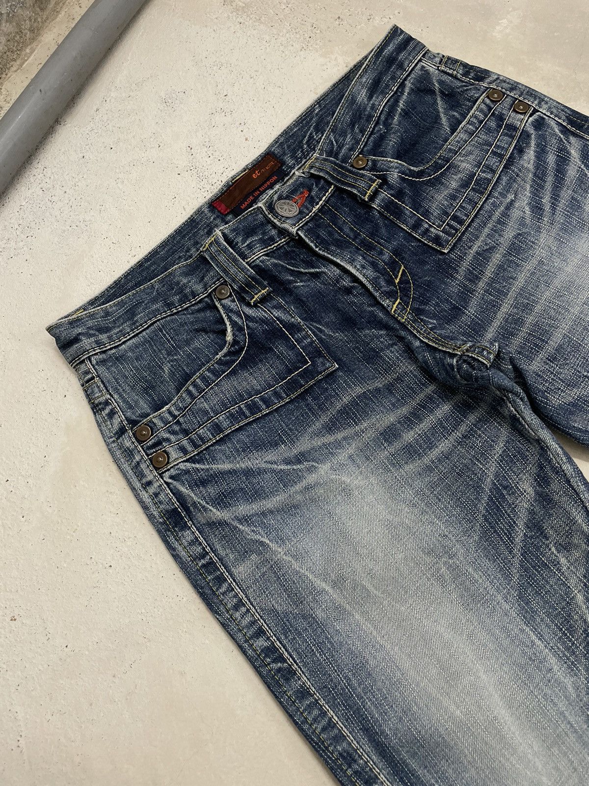 If Six Was Nine Et Boite Japan Blueway Nippon Crazy Y2k Flare Lightning Size US 30 / EU 46 - 3 Thumbnail