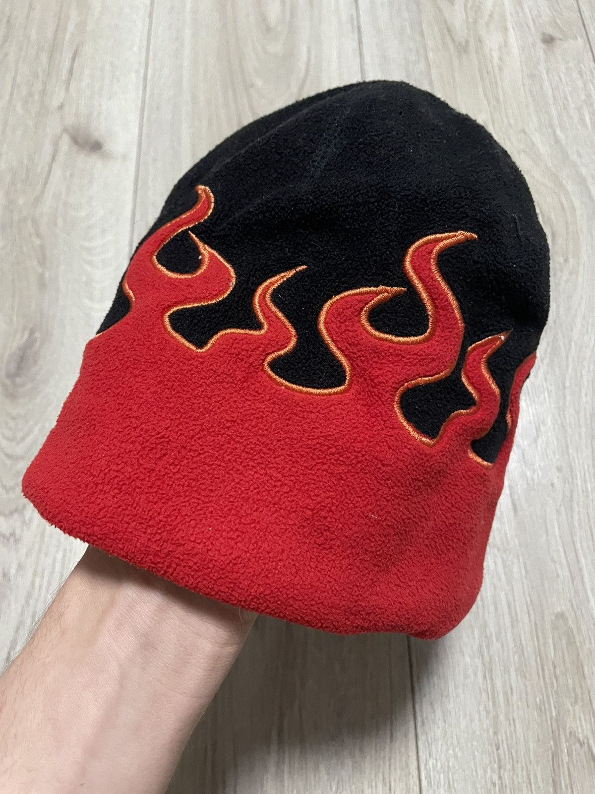 Other Vintage Serious Y2K Flame Beanie Hat Size ONE SIZE - 3 Thumbnail