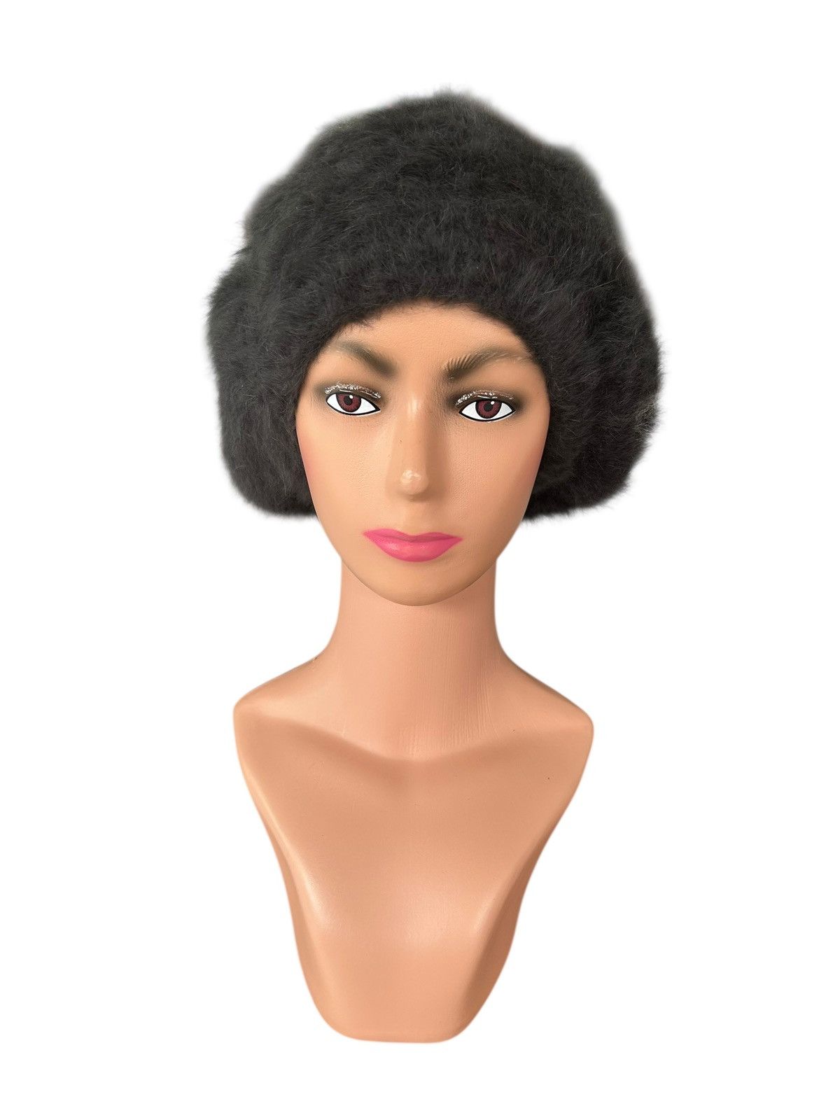 14th Addiction Japanese Punk Bondage Style Fur Hairy Hats Size ONE SIZE - 5 Thumbnail