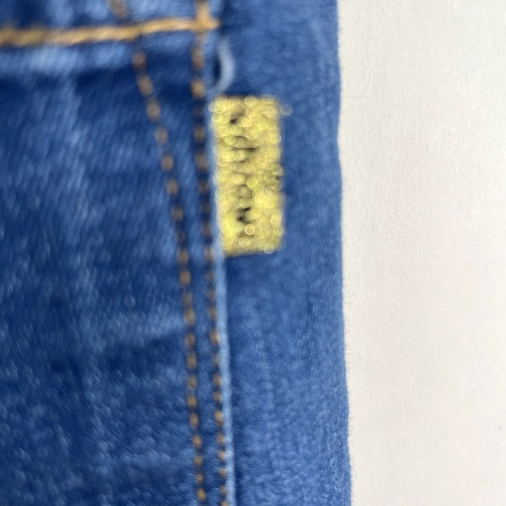Denime Vibrant Jeans Flared Distressed Denim 30X34 Blue Womens Size 13 (30) 5-Pocket High Rise Flare 80s 90s Bohemian Hipster College Festival) Mens Womens Size 34" / US 12 / IT 48 - 7 Thumbnail