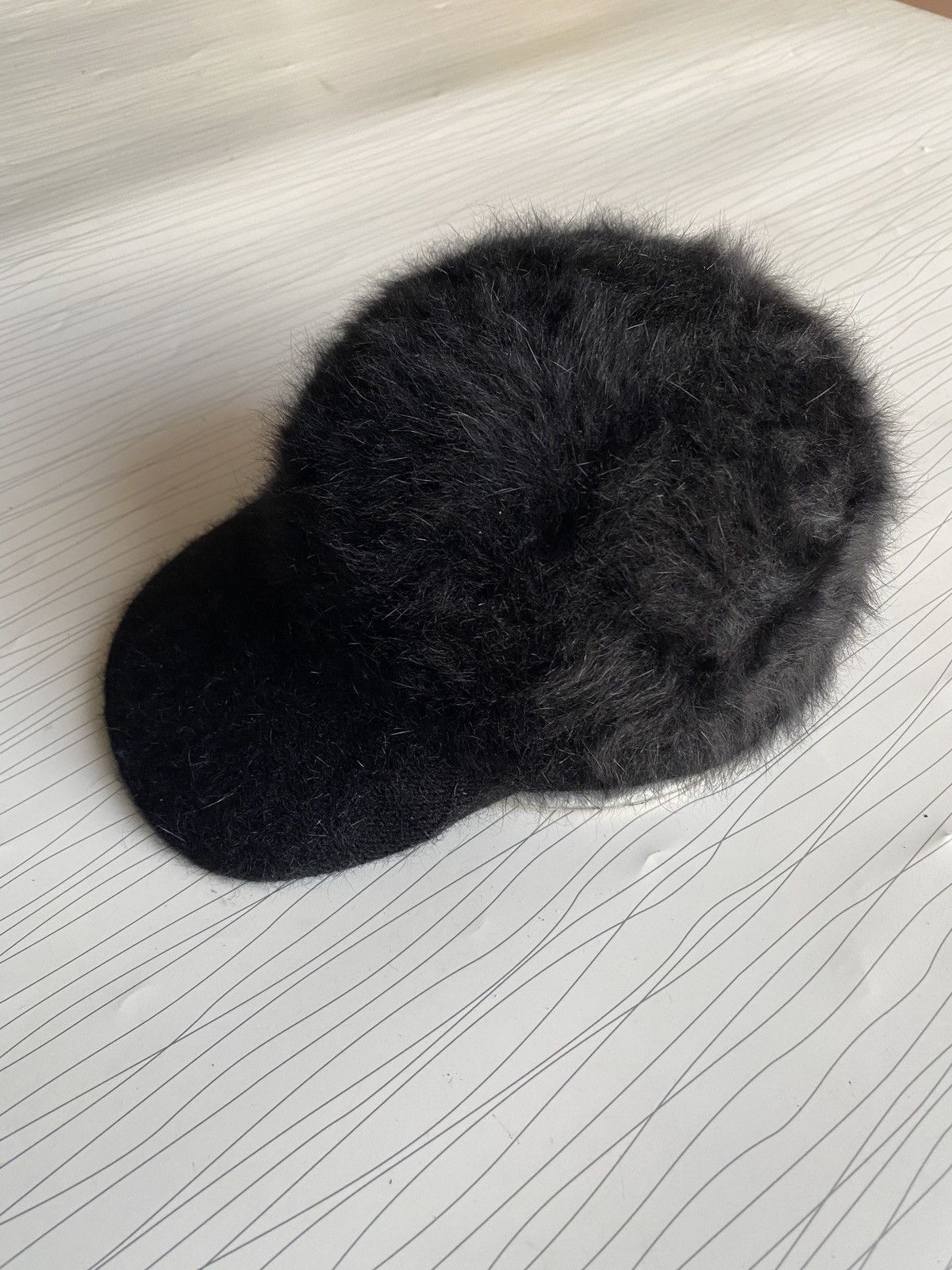 Le Grande Bleu (L.G.B.) Avant-Garde Faux Fur Baseball Cap Clear Vinyl Brim Size ONE SIZE - 3 Thumbnail