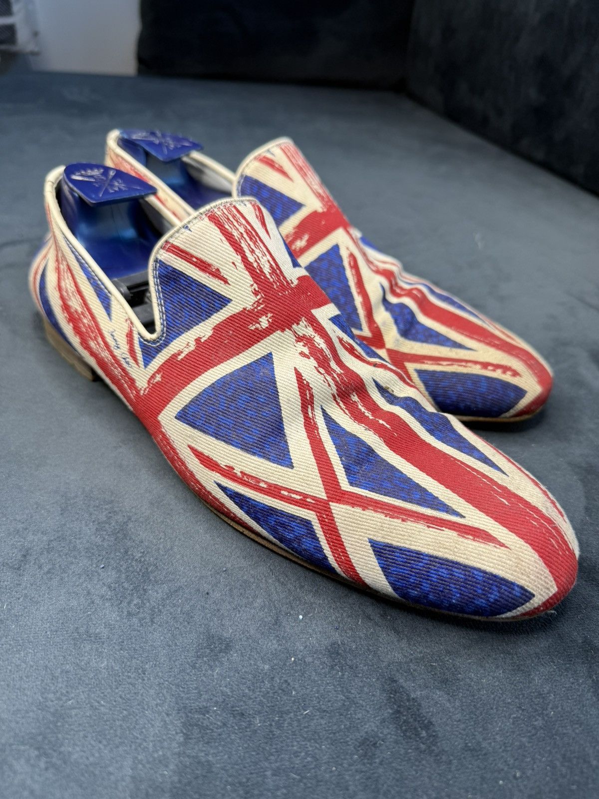 Jimmy Choo Rare Jimmy Choo Union Jack loafers EU 44.5 Size US 10 / EU 43 - 5 Thumbnail