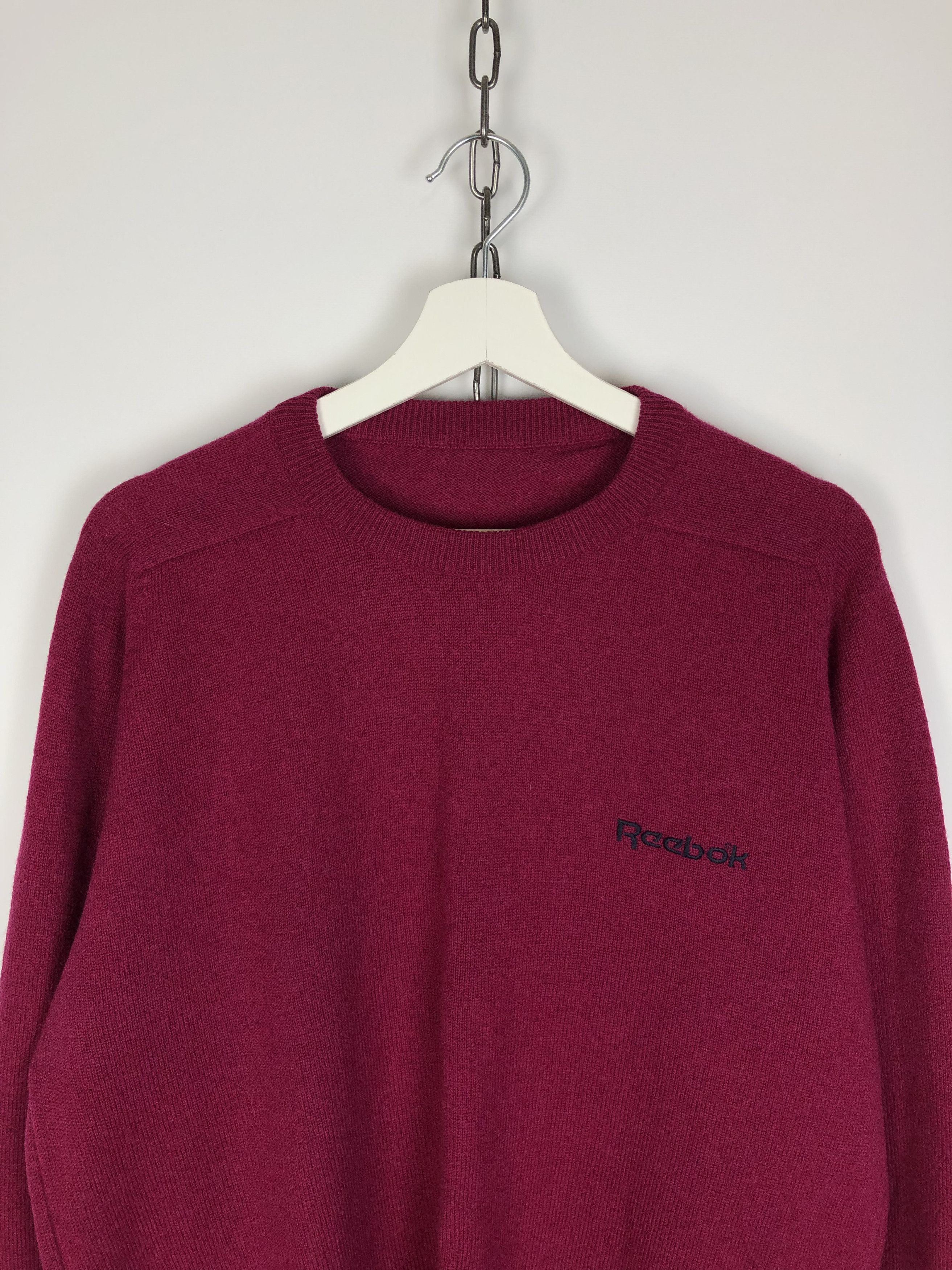 Reebok Reebok Vintage Wool Sweater Crewneck Pullover size L Size US L / EU 52-54 / 3 - 2 Thumbnail