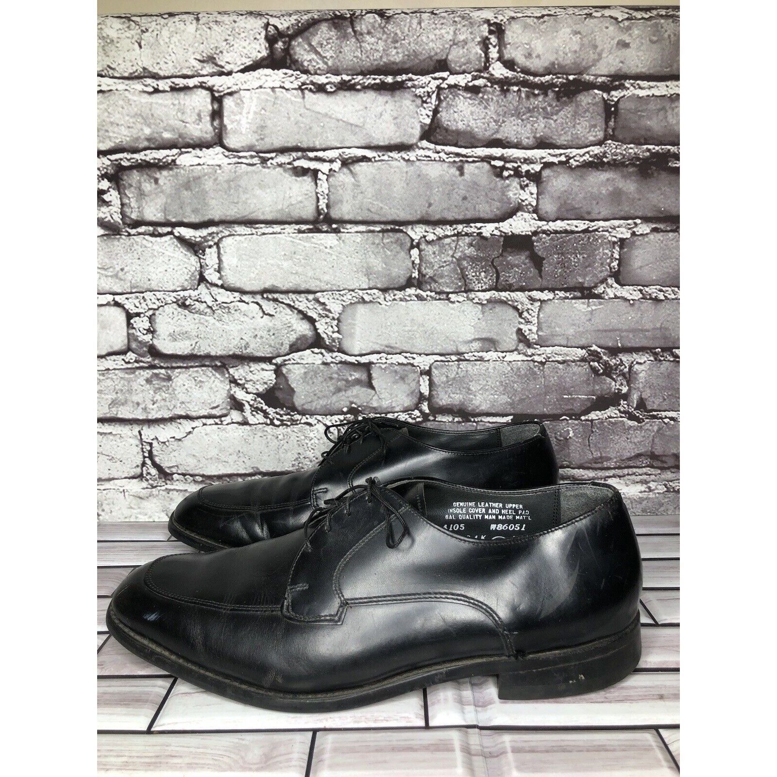 Other Cloud Club Black Leather Mock Apron Lace Up Oxfords Dress Sh Size US 11 / EU 44 - 6 Thumbnail