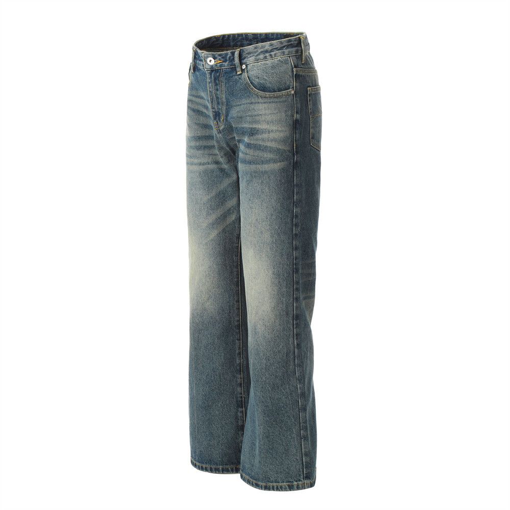Japanese Brand × Jean Distressed American high street punk men's flared jeans Size US 32 / EU 48 - 2 Thumbnail