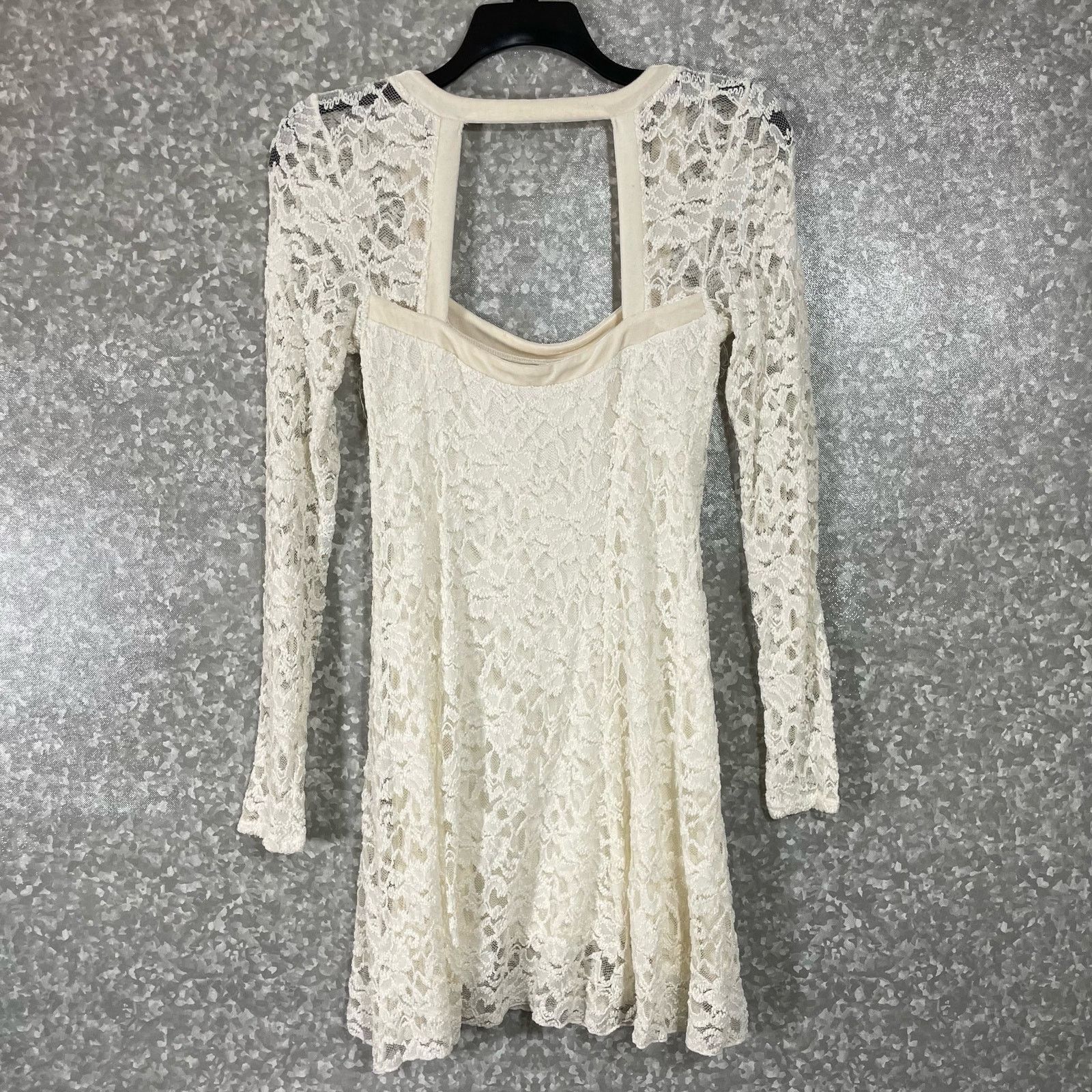Free People Free People Women's Ivory Lace Flirt For You Dress - Small Size S / US 4 / IT 40 - 7 Thumbnail