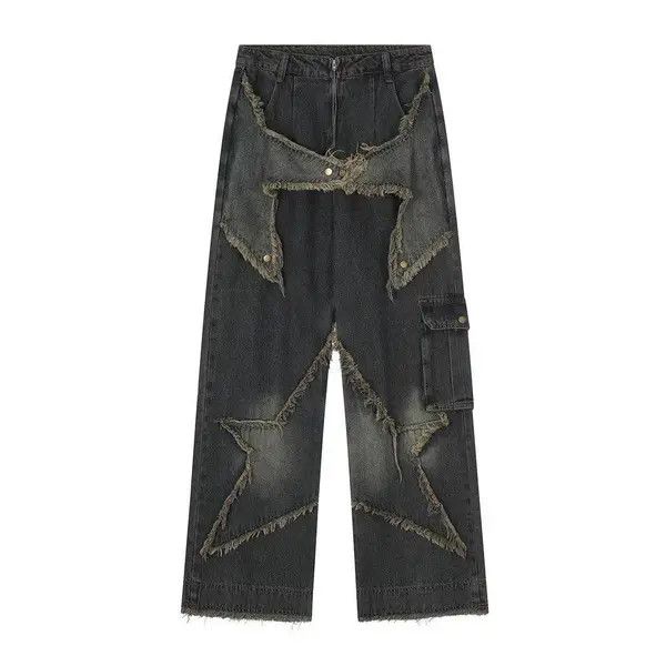 Jean Ishihara x Chisa STAR Embroidered Denim Jeans Size US 32 / EU 48 - 1 Thumbnail