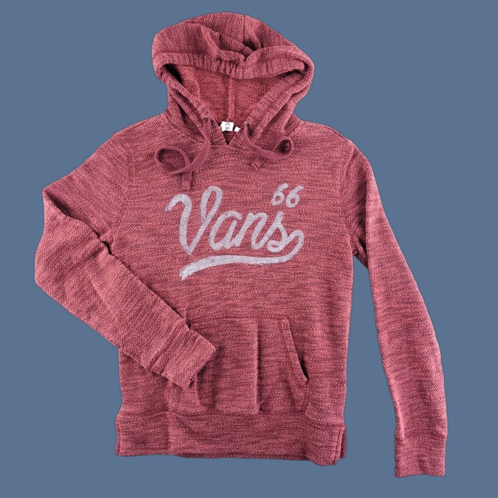 Vans VANS Hoodie Womens XS Knit Red 66 Pullover Sweatshirt Size XS / US 0-2 / IT 36-38 - 1 Thumbnail