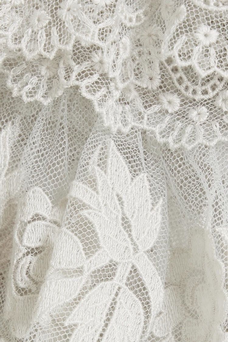 Burberry BURBERRY Ruffled Embroidered Swiss-dot tulle Maxi Dress Size S / US 4 / IT 40 - 4 Thumbnail