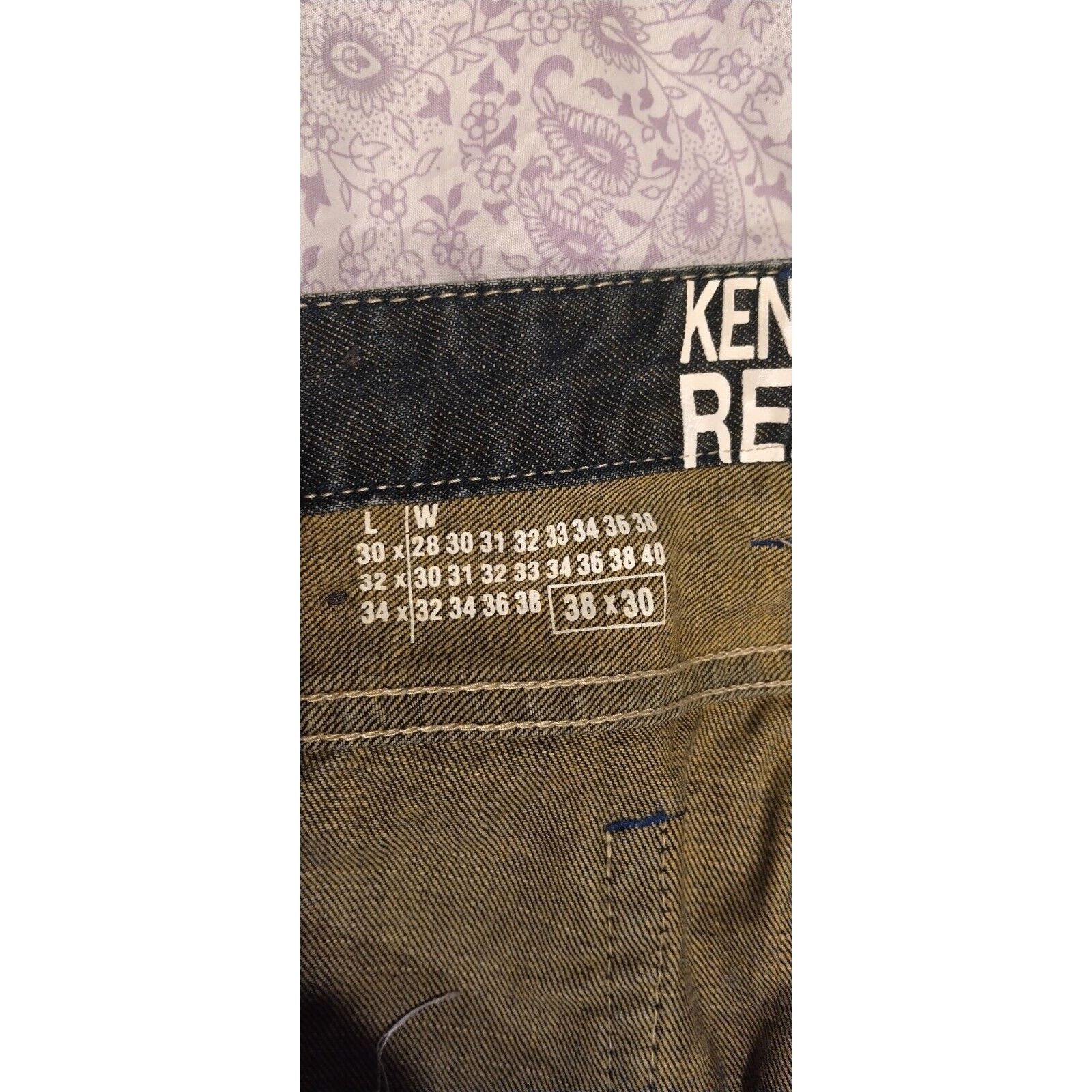 Kenneth Cole Kenneth Cole Reaction Jeans 38×32 Slim Straight Cut Denim Size US 38 / EU 54 - 4 Thumbnail