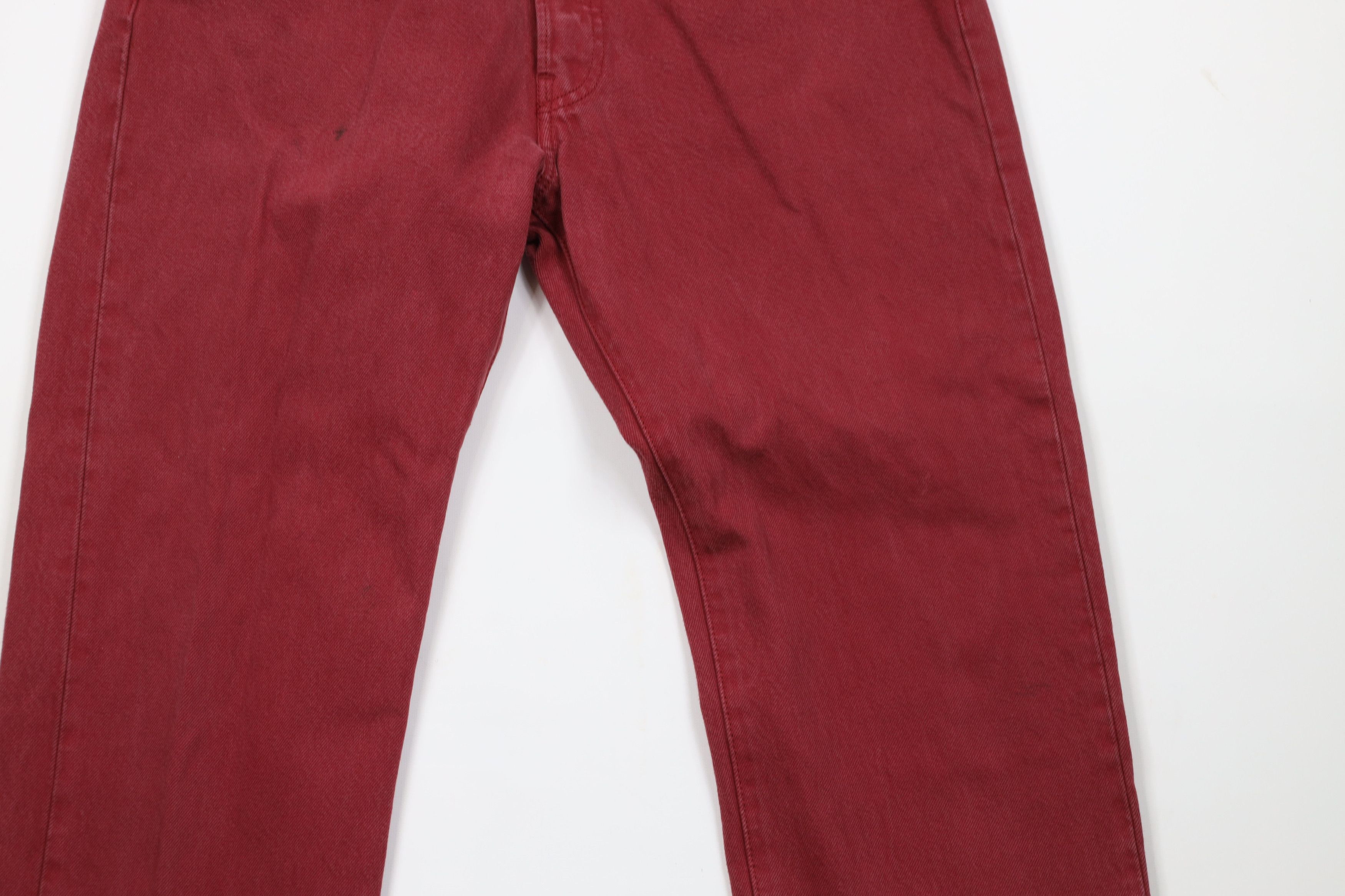 Levi's Vintage Y2K Levis 501xx Button Fly Original Fit Jeans Red Size US 34 / EU 50 - 3 Thumbnail