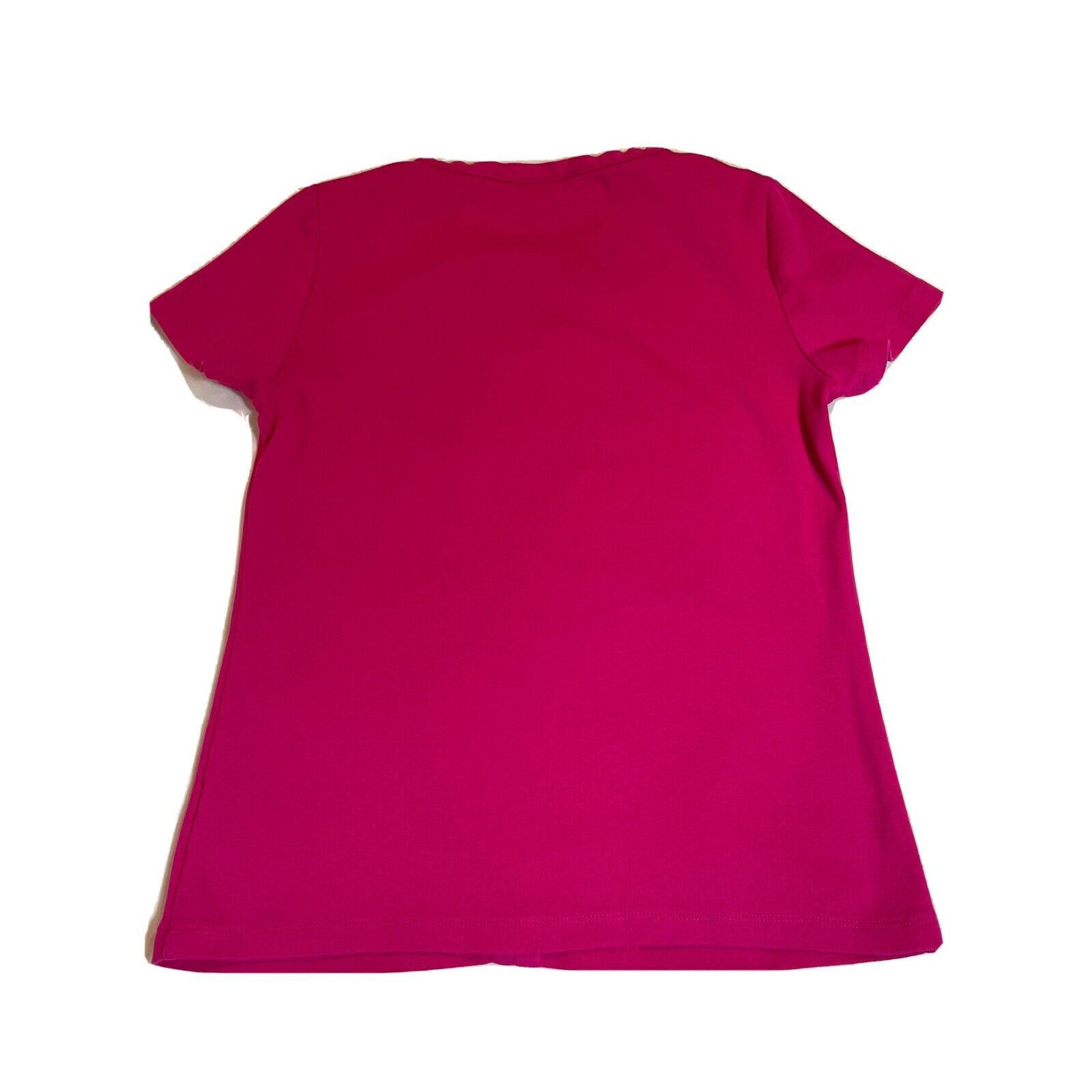 Other Rafaela V-Neck Gold Bar Pink Cotton Short Sleeve T Shirt Wom Size S / US 4 / IT 40 - 3 Thumbnail
