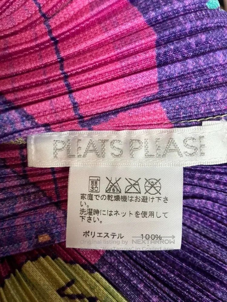 Issey Miyake Issey Miyake Purple Traveler Long-Sleeve Crew Neck Top Size L / US 10 / IT 46 - 3 Thumbnail