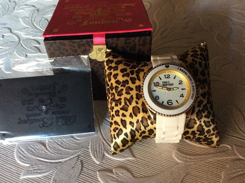 Designer Paul's Boutique Women's White Dial rubber strap watch Size ONE SIZE - 2 Thumbnail
