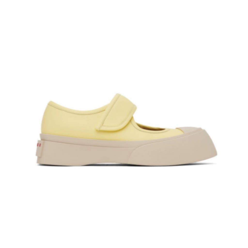 Marni o1y1025 Ballet Flats in Pastel Yellow Size US 8 / IT 38 - 1 Thumbnail