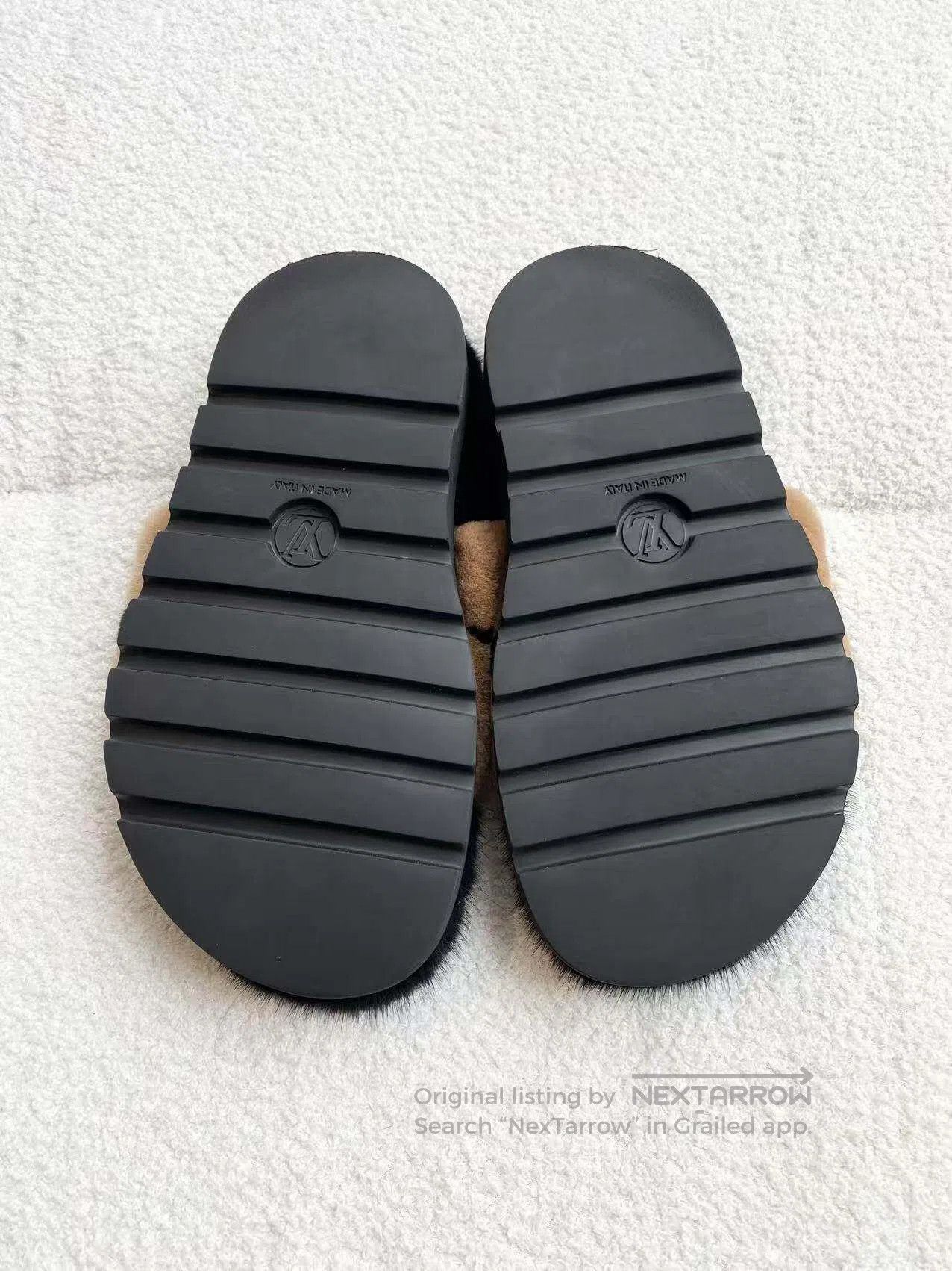 Louis Vuitton Louis Vuitton Presbydo-logo brown mink fur slippers| Size US 5.5 / IT 35.5 - 6 Thumbnail