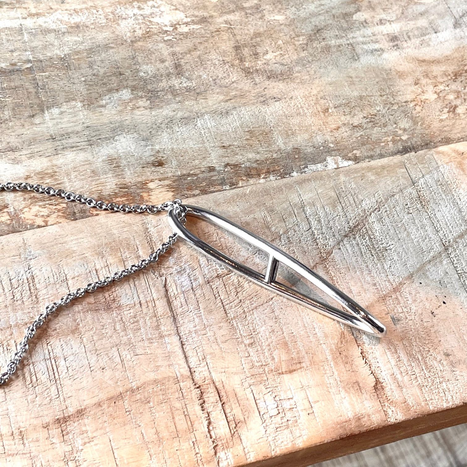 Hermes Hermès Vintage Silver Twist Chain Long Necklace Size ONE SIZE - 3 Thumbnail