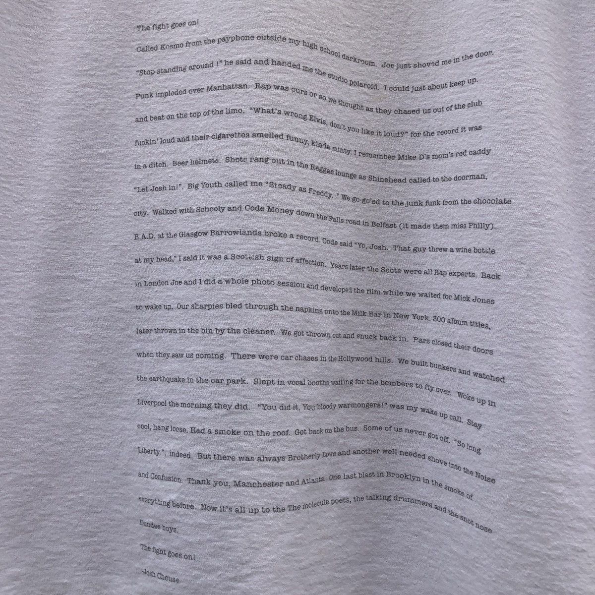 Stussy Vintage STUSSY x Josh Cheuse Photo White T-Shirt Size US M / EU 48-50 / 2 - 12 Thumbnail