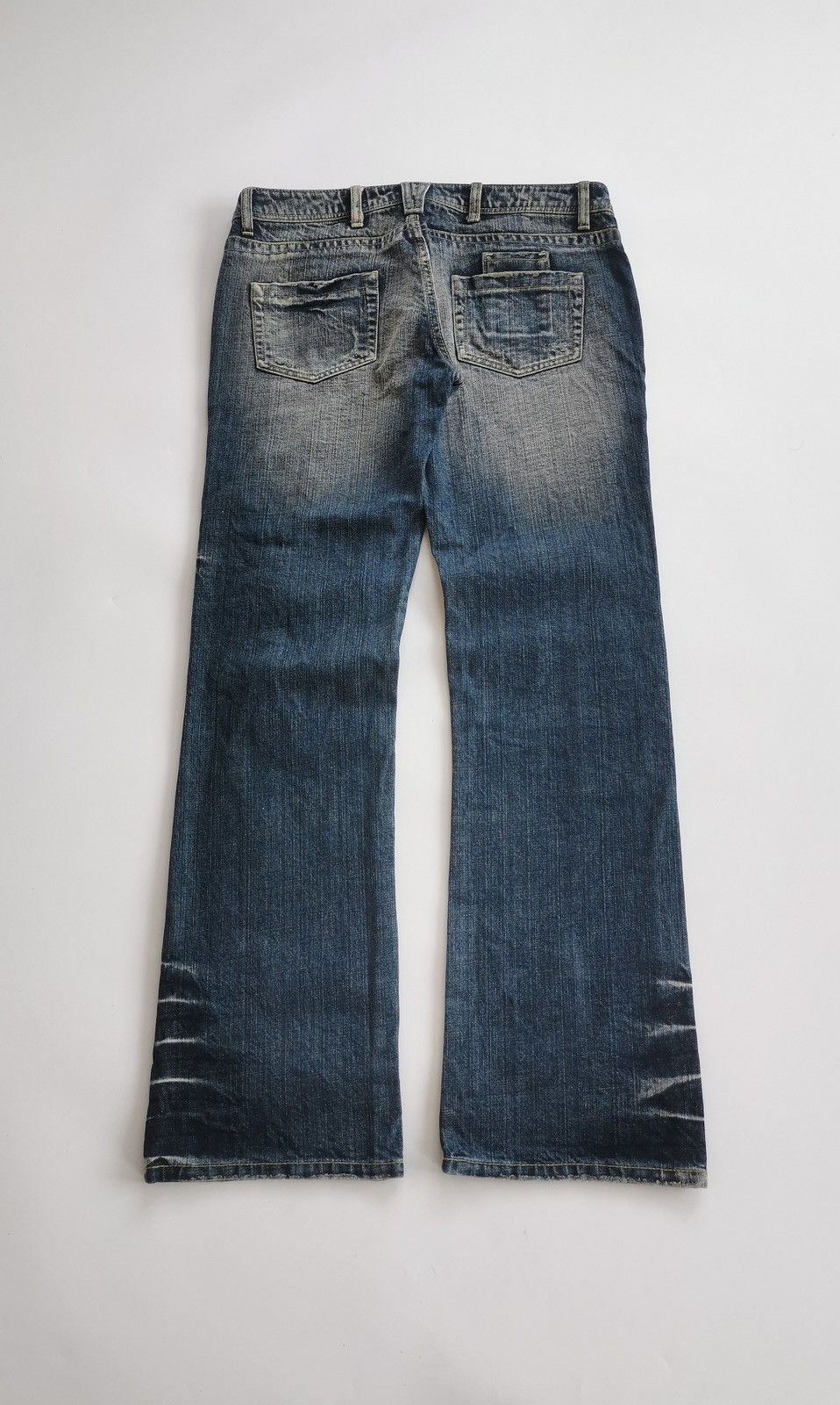 Japanese Brand Vintage Bootcut Camel Road Patchwork Denim Jeans Size 32" / US 10 / IT 46 - 5 Thumbnail