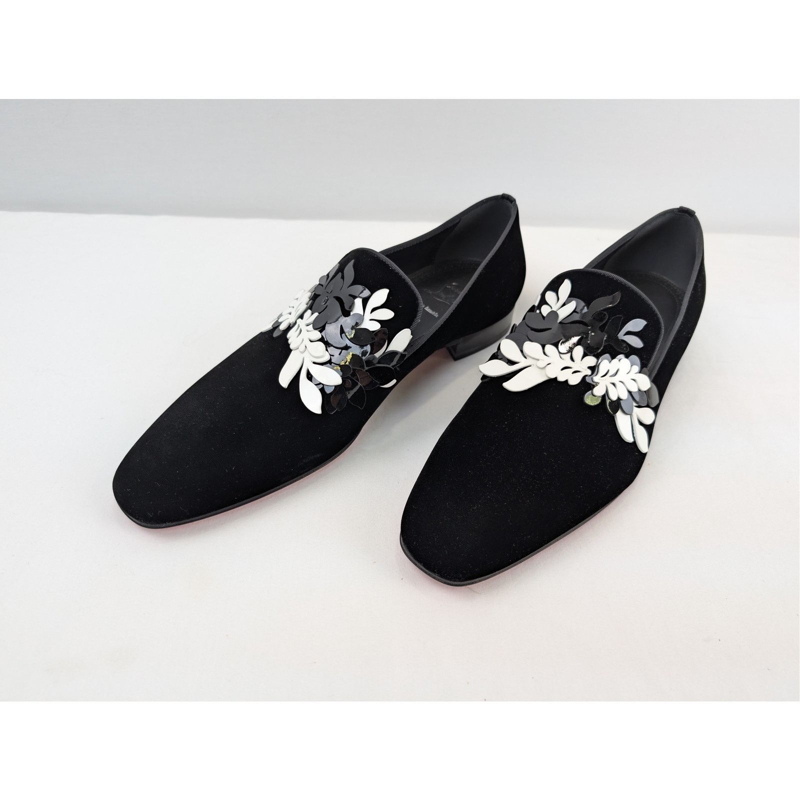 Christian Louboutin o1rshd1 Dandelion Petunia Flat Loafers Shoe Boots in Black Size US 12 / EU 45 - 8 Thumbnail