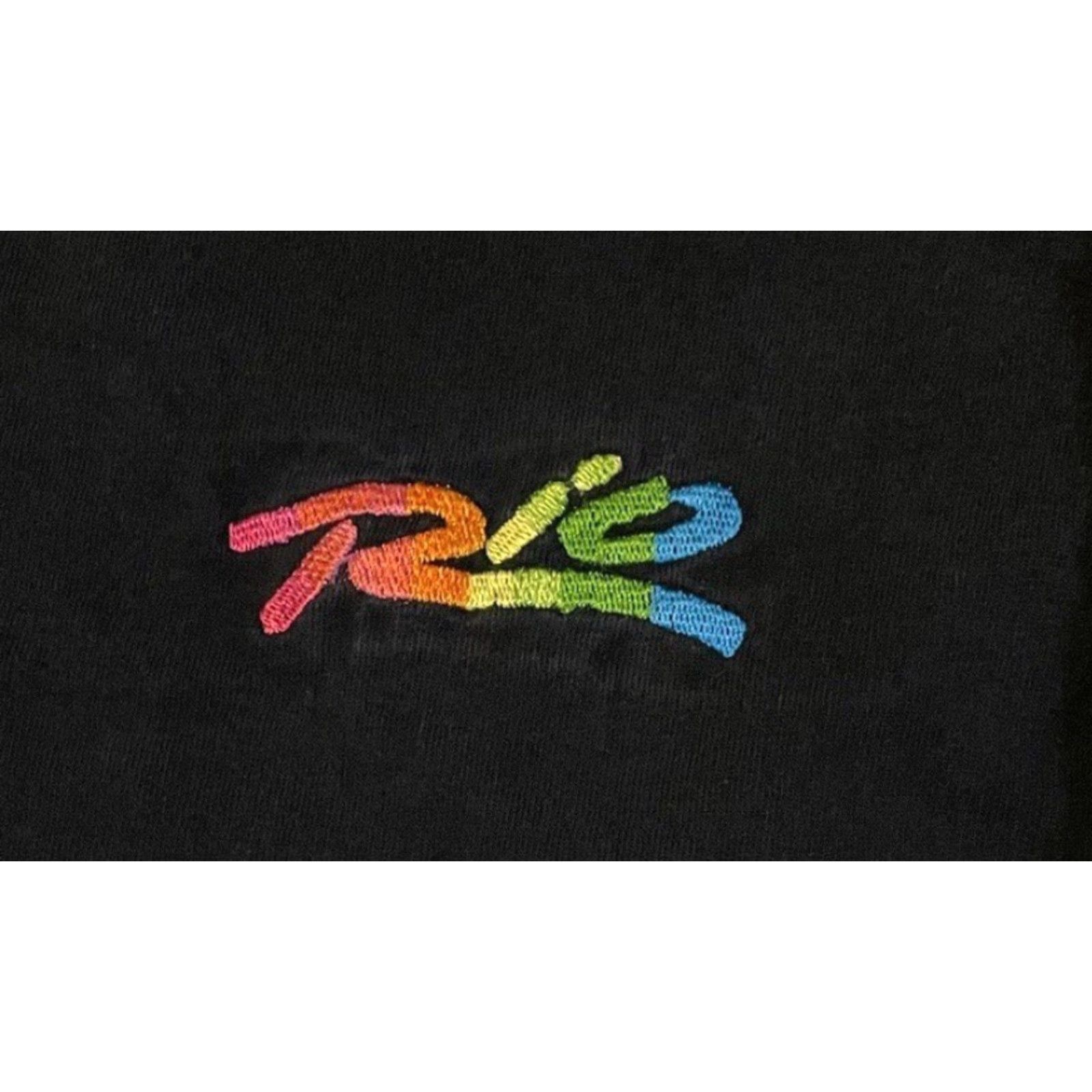 Rainbow VINTAGE Futbol Shirt Men M Black Rio de Janeiro Brazil Faded 90s Grunge Surf Football Soccer World Cup Rainbow T-Shirt Size US M / EU 48-50 / 2 - 2 Thumbnail