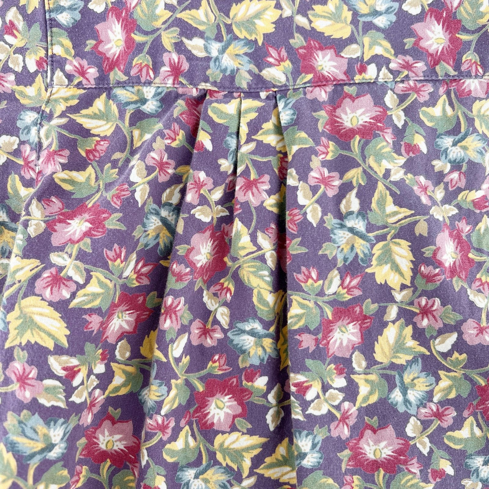 Vintage 80s Liz Sport floral print shirt 1980s vintage Size M / US 6-8 / IT 42-44 - 6 Thumbnail