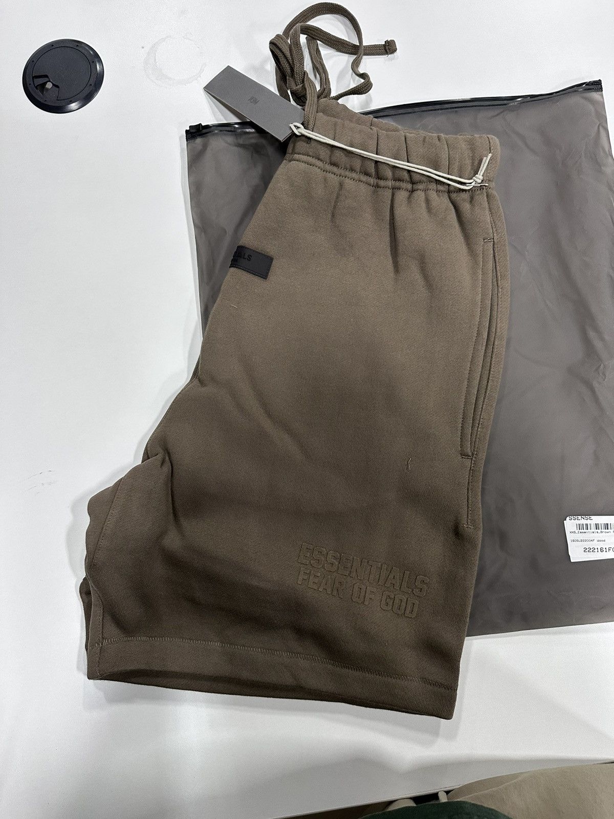 Fear of God Fear of God Essentials Wood Sweatshorts Size XXS | Grailed