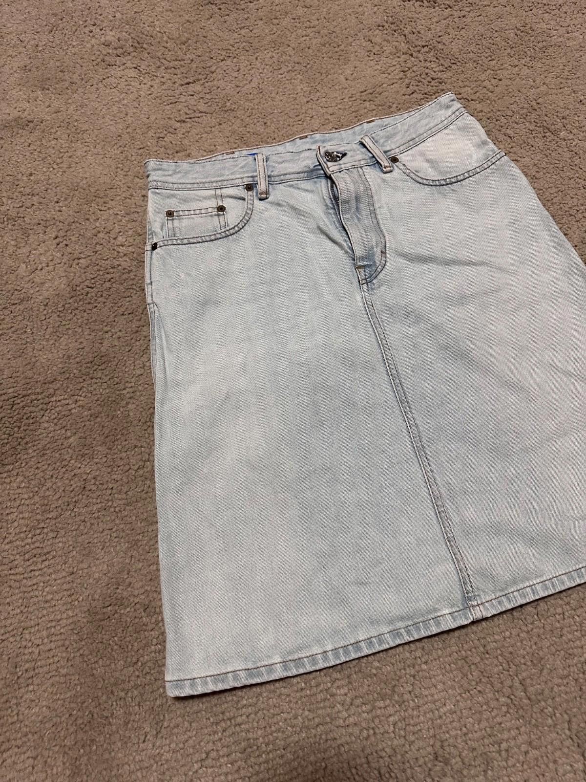 Acne Studios ACNE STUDIOS Women's Shadow Mid Blue Skirt Denim Size 27 Size 27" / US 4 / IT 40 - 2 Thumbnail