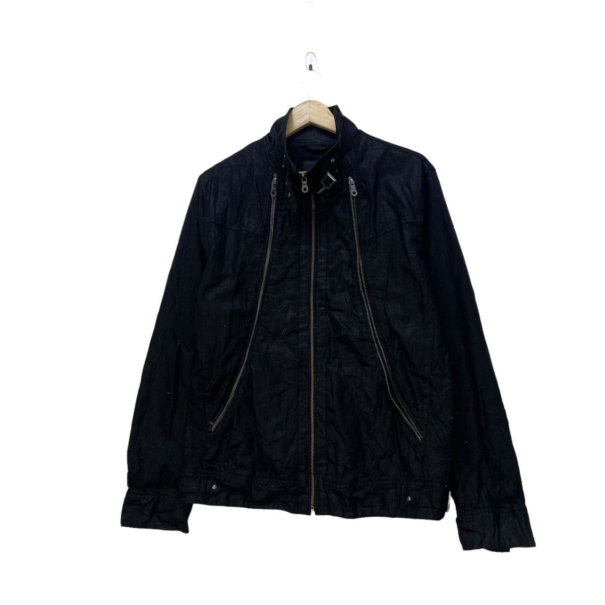 Mossimo 💥Japanese Brand Mossimo Asymmetrical Long ZIP Jacket Size US M / EU 48-50 / 2 - 6 Thumbnail