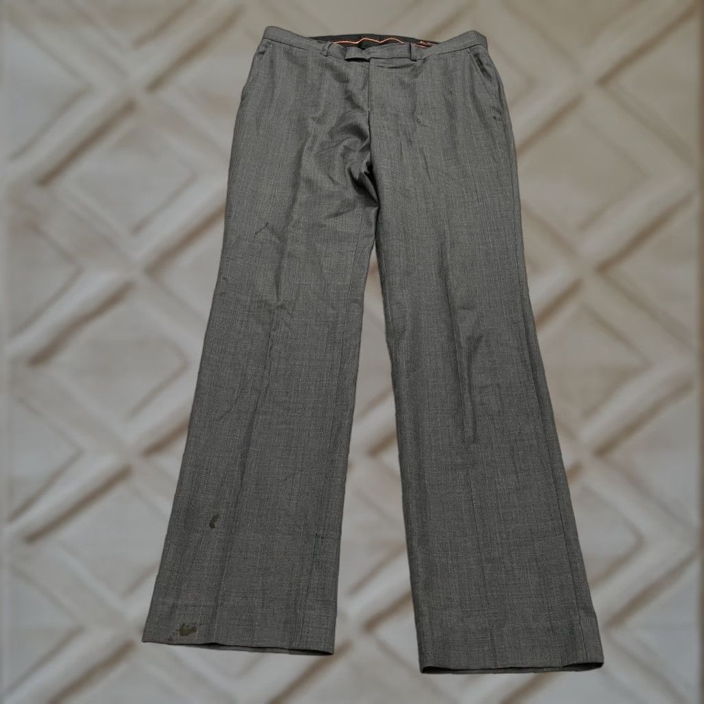 Ben Sherman VINTAGE Ben Sherman Dress Pants Mens 36x36 Gray Laine Straight Leg Flat Front Workwear Size US 36 / EU 52 - 1 Thumbnail