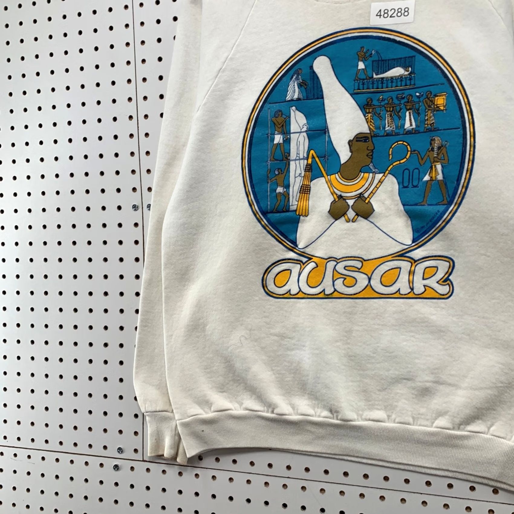 Jerzees VINTAGE Ausar Sweatshirt Mens XL White Nike Shirt Size US XL / EU 56 / 4 - 5 Thumbnail
