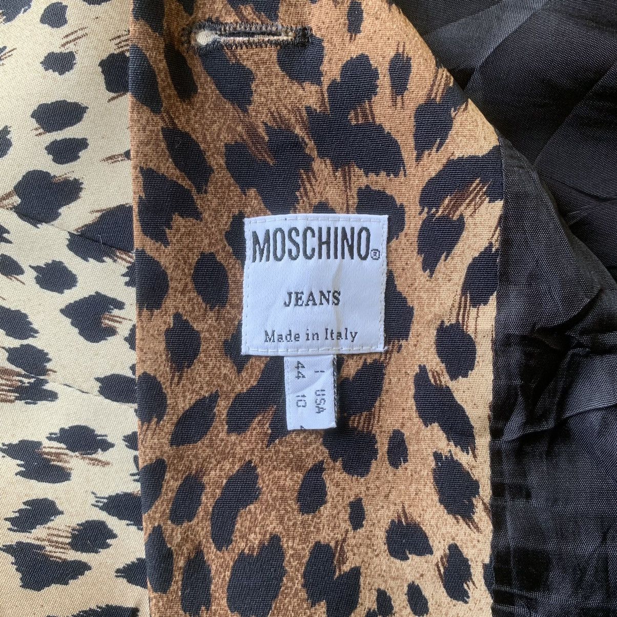 Moschino MOSCHINO / LEOPARD PRINT BLAZER Size S / US 4 / IT 40 - 8 Thumbnail
