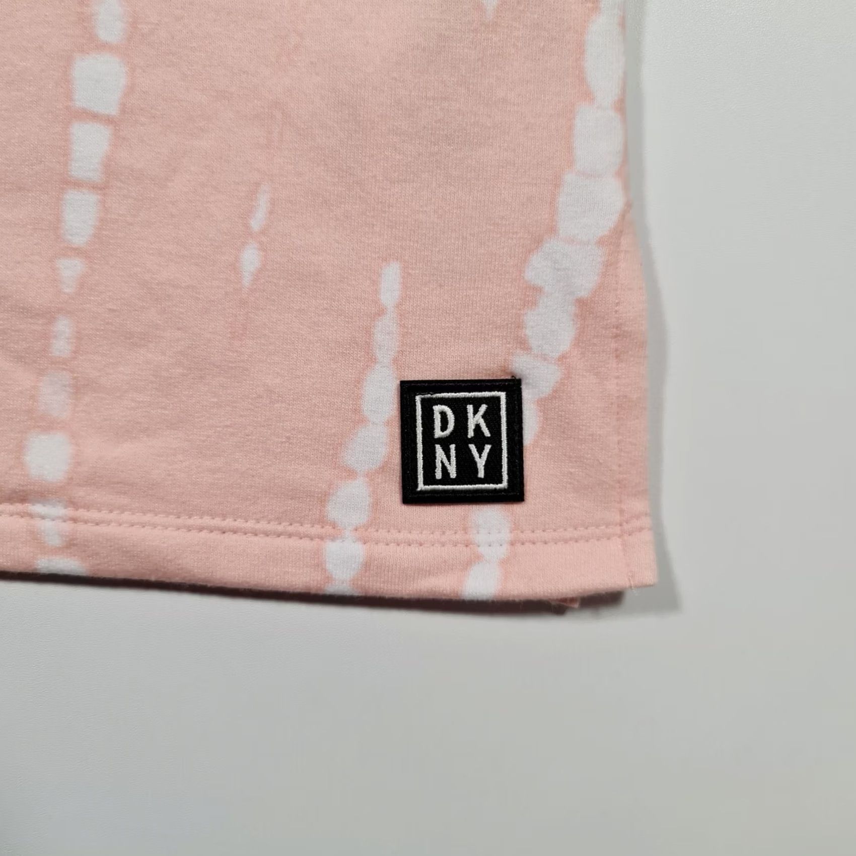 DKNY DKNY Womens Pyjama Top Pink Small Crew Neck Short Sleeves Logo Cotton Blend Jersey Sleepwear Tee Size S / US 4 / IT 40 - 3 Thumbnail