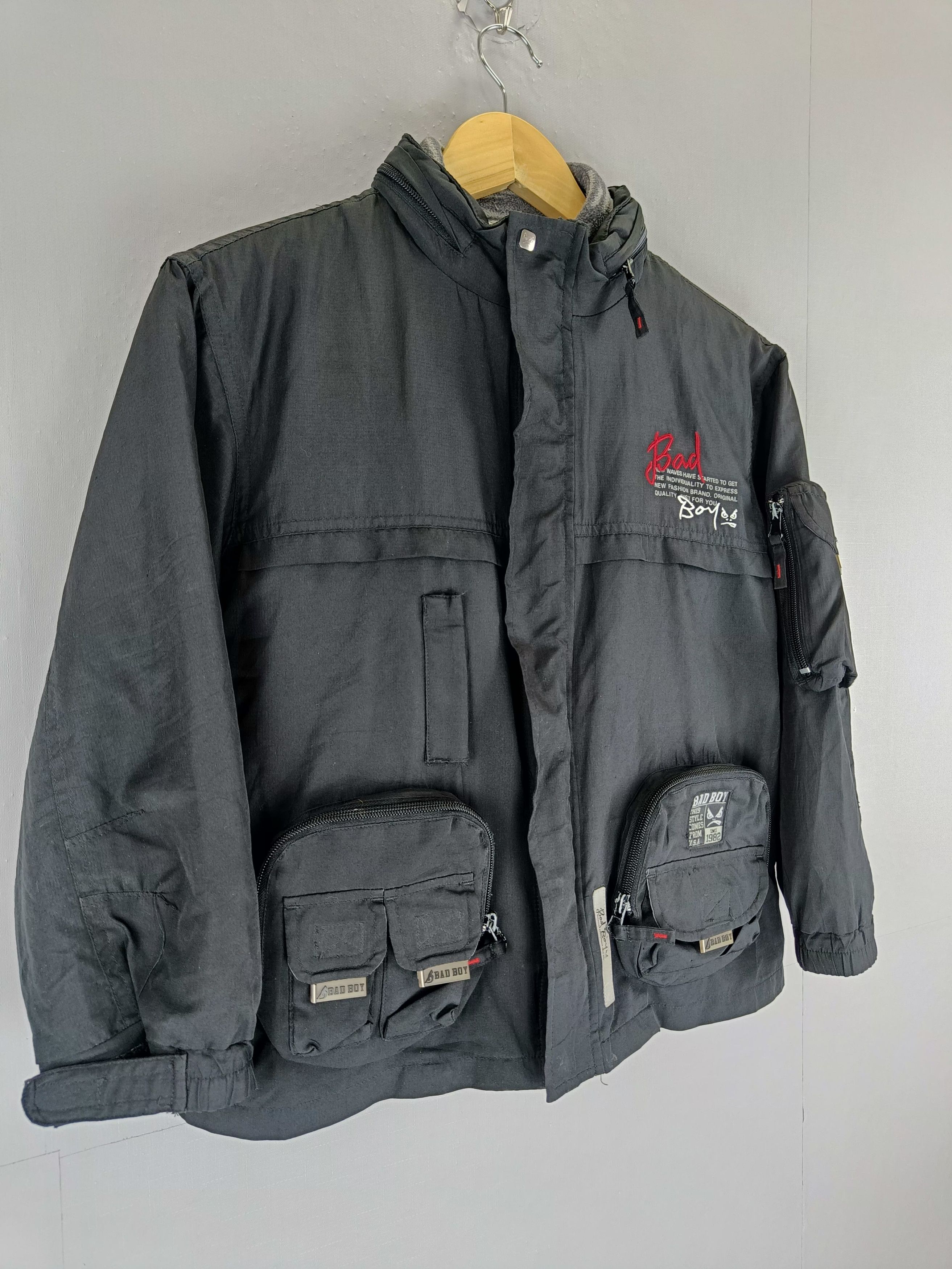 Japanese Brand 💥 VINTAGE BAD BOY💥 jacket for kids-130 Size US XXS / EU 40 - 2 Thumbnail