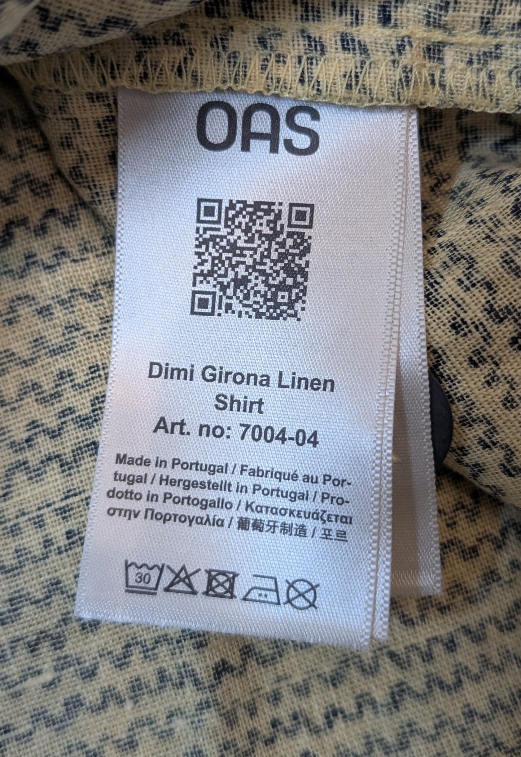 OAS NWT OAS Dimi Giron 100% Linen Popover Shirt Made in Portugal Size US S / EU 44-46 / 1 - 5 Thumbnail